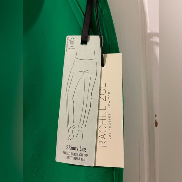 RACHEL ZOE green cropped skinny leg pants-size 8 NWT - Picture 8 of 10